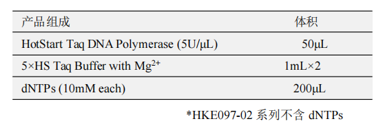 HotStart Taq DNA Polymerase(B)(with dNTP) 产品包装（A包装）