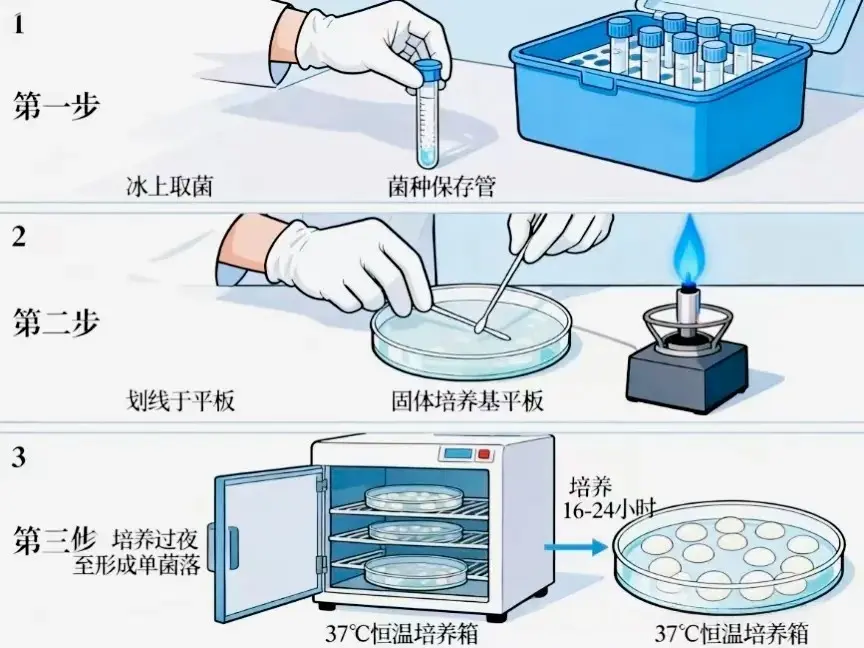 菌液复苏步骤流程