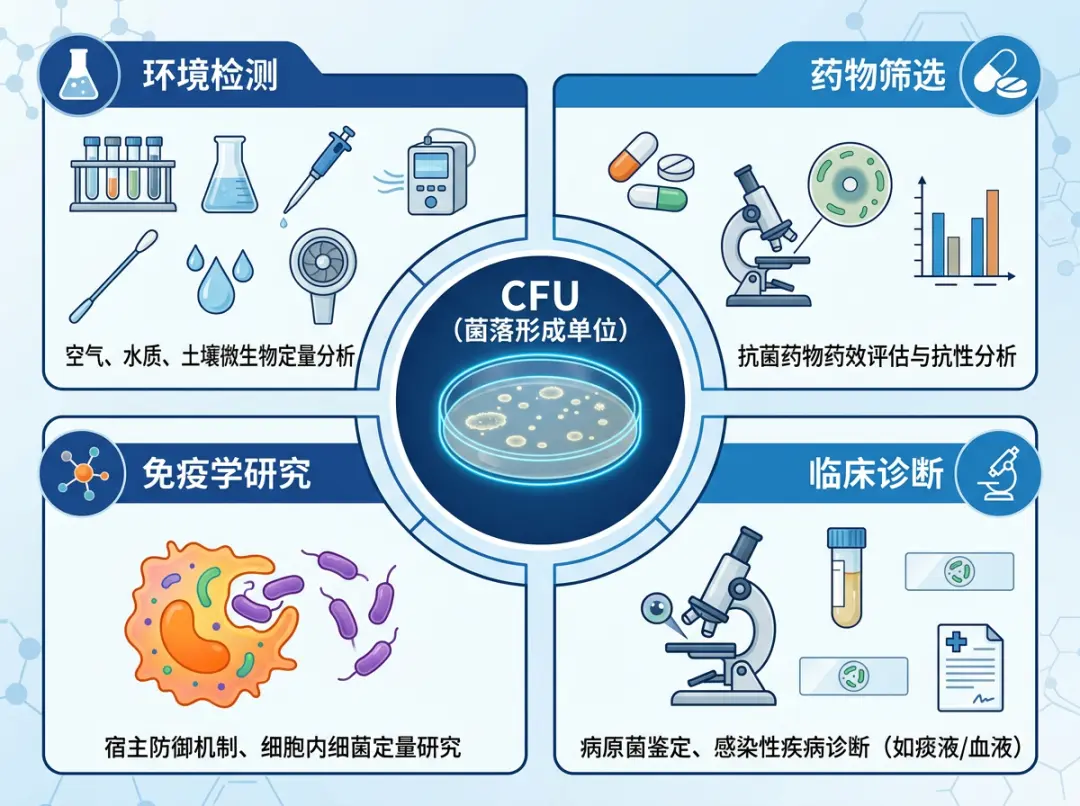 CFU在科研和临床的应用场景 CFU在科研和临床的应用场景